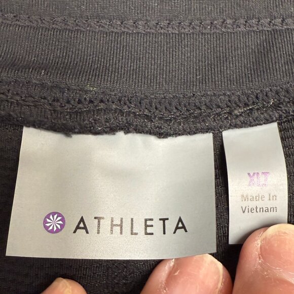 EUC Women's ATHLETA Metro Skort A-Line Mini Skirt Black | Size XLT - Picture 6 of 9